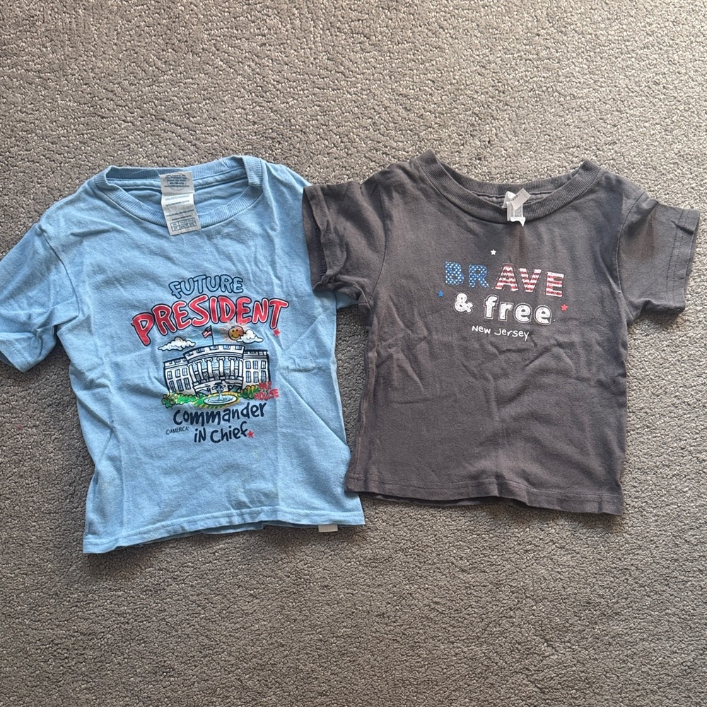 Kids 2T T-Shirt - Gray and Blue
